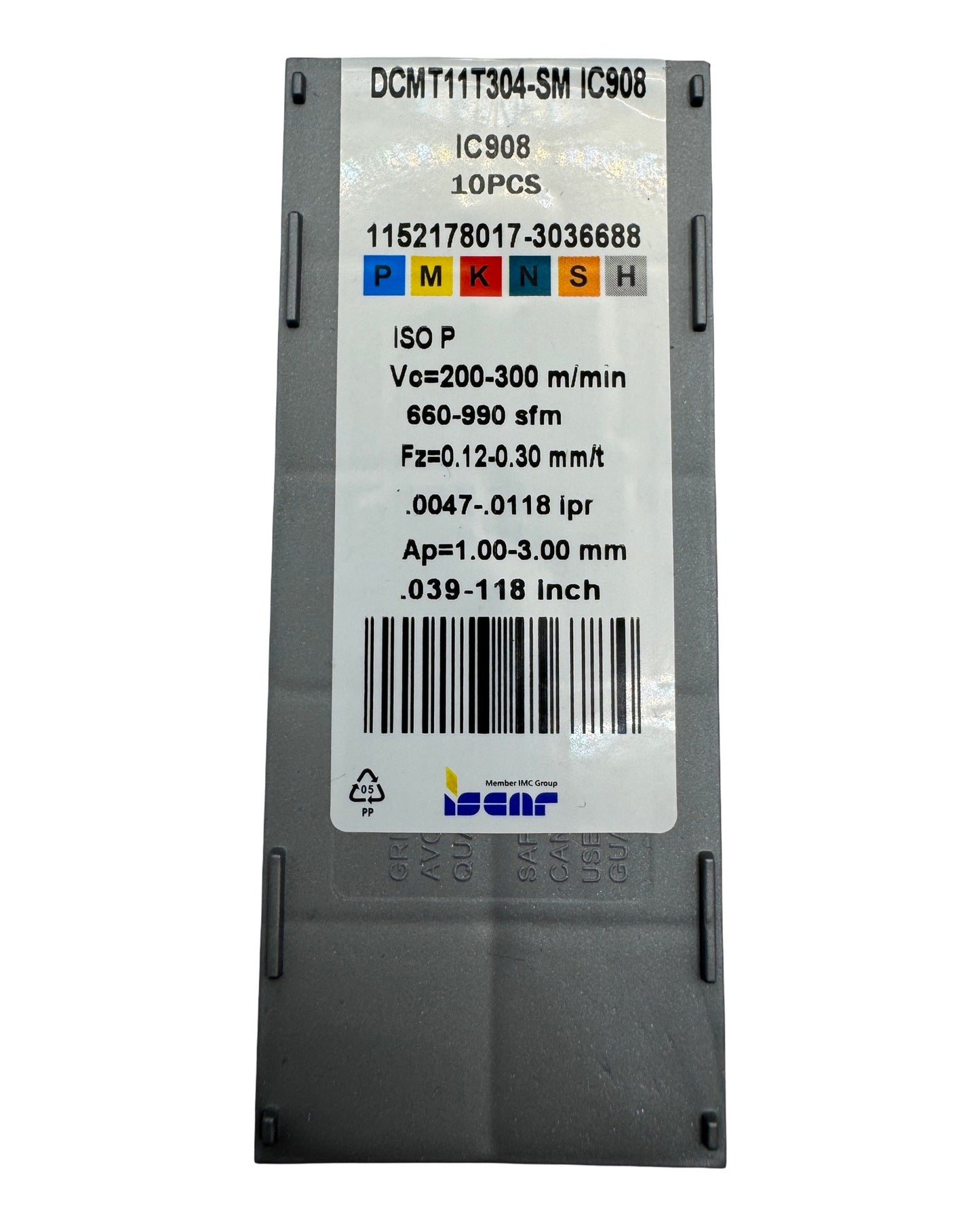 فص فيديا سامبوكسة 11مم (علبة) DCMT11T304-SM IC908