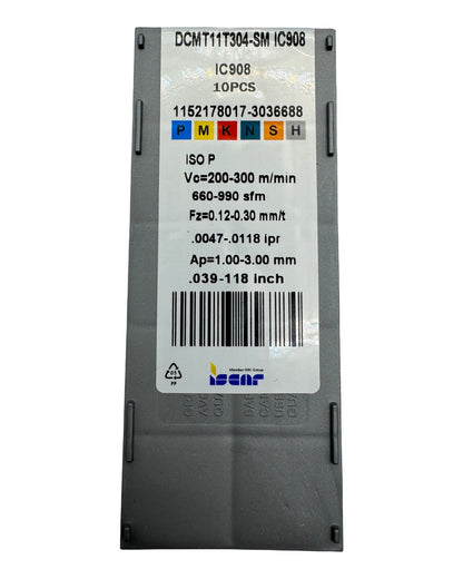 فص فيديا سامبوكسة 11مم (علبة) DCMT11T304-SM IC908