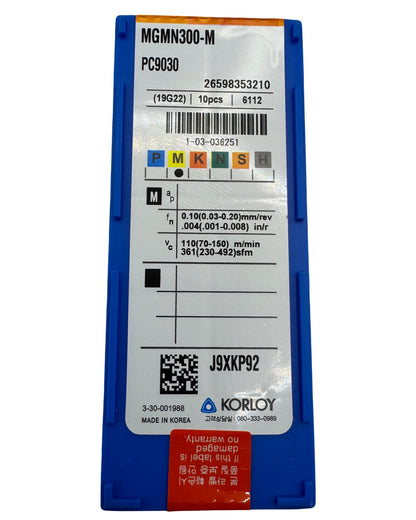 فص فيديا تركيب قطعية 3مم (علبة) MGMN300-M PC9030