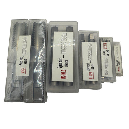 طقم دكر قلاووظ 2 قطعة ستايل روسى من مقاس 2مم حتى 36مم